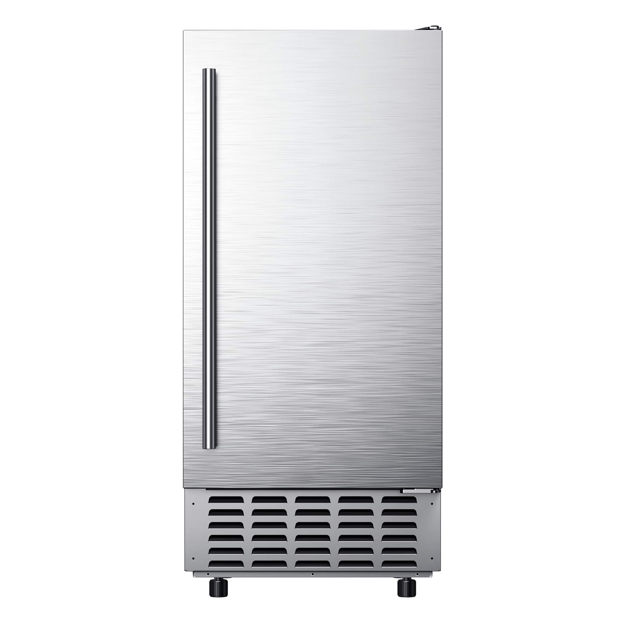 Euhomy - Under Counter Nugget Ice Maker - 66Lbs/Day, Gravity Drainage, Self-Cleaning, 24H Timer - Home Use - ‎Silver