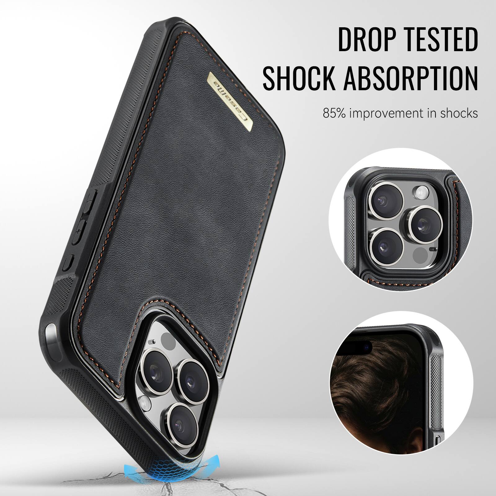 DROP TESTED  
SHOCK ABSORPTION  
85% improvement in shocks