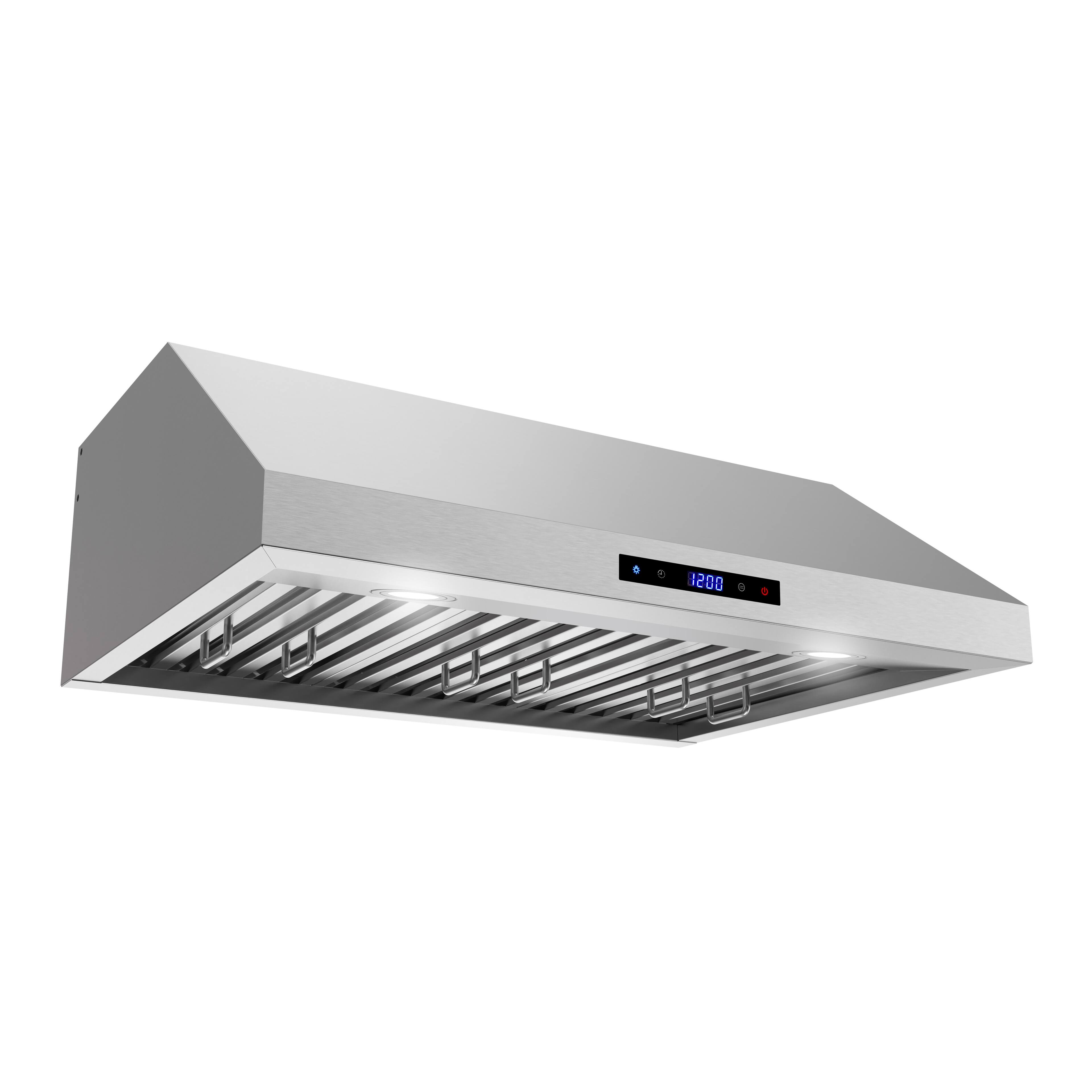 Alt View 1. Streamline - 30 in. Magherno Ductless Undermount 406 CFM Range Hood, Baffle Filters, Touchpad Control, LED Lights - Brushed Stainless Steel.