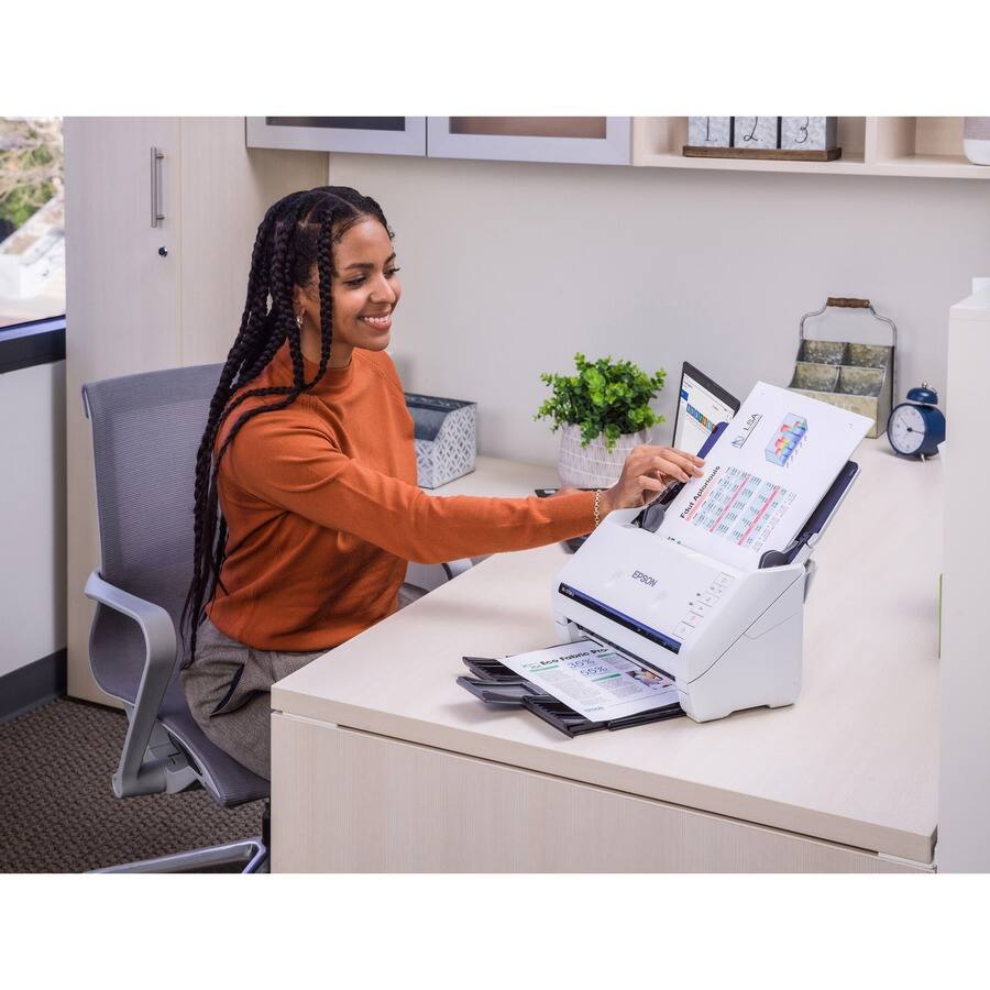 Alt View 2. Epson - Epson DS-575W II Sheetfed Scanner - 600 x 600 dpi Optical - 30-bit Color - 24-bit Grayscale - 35 ppm (Mono) - 35 ppm - Color.