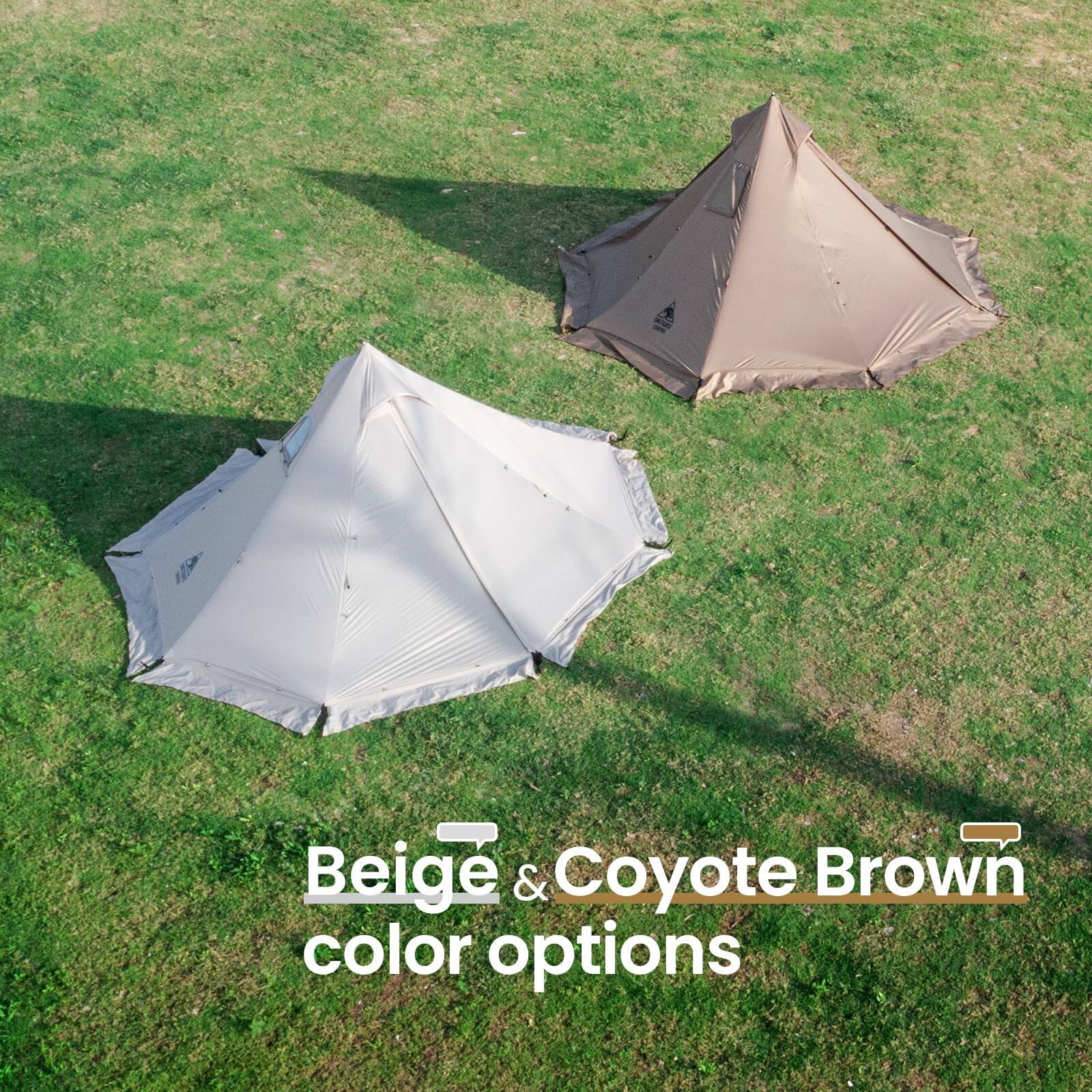 Beige & Coyote Brown color options