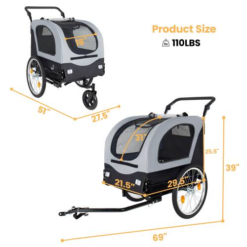 18" Product Size 110LBS 51" 27.5" 31" 25.5" 21.5" 29.5" 39" 69"