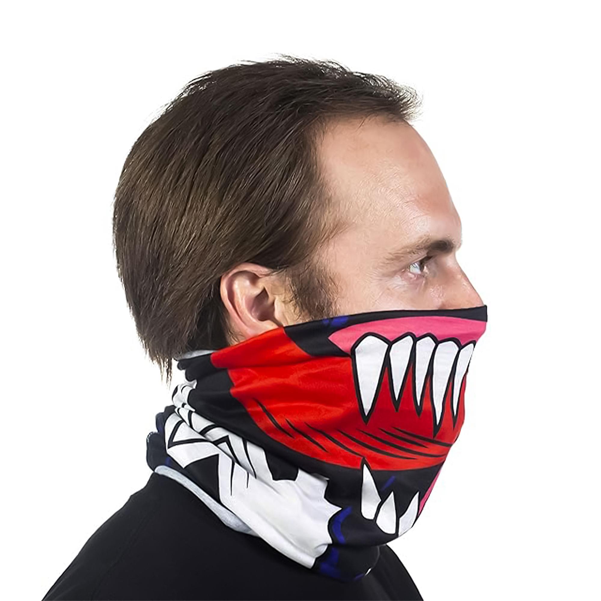 Alt View 2. Concept One - Marvel Venom Neck Gaiter | One Size - Black.
