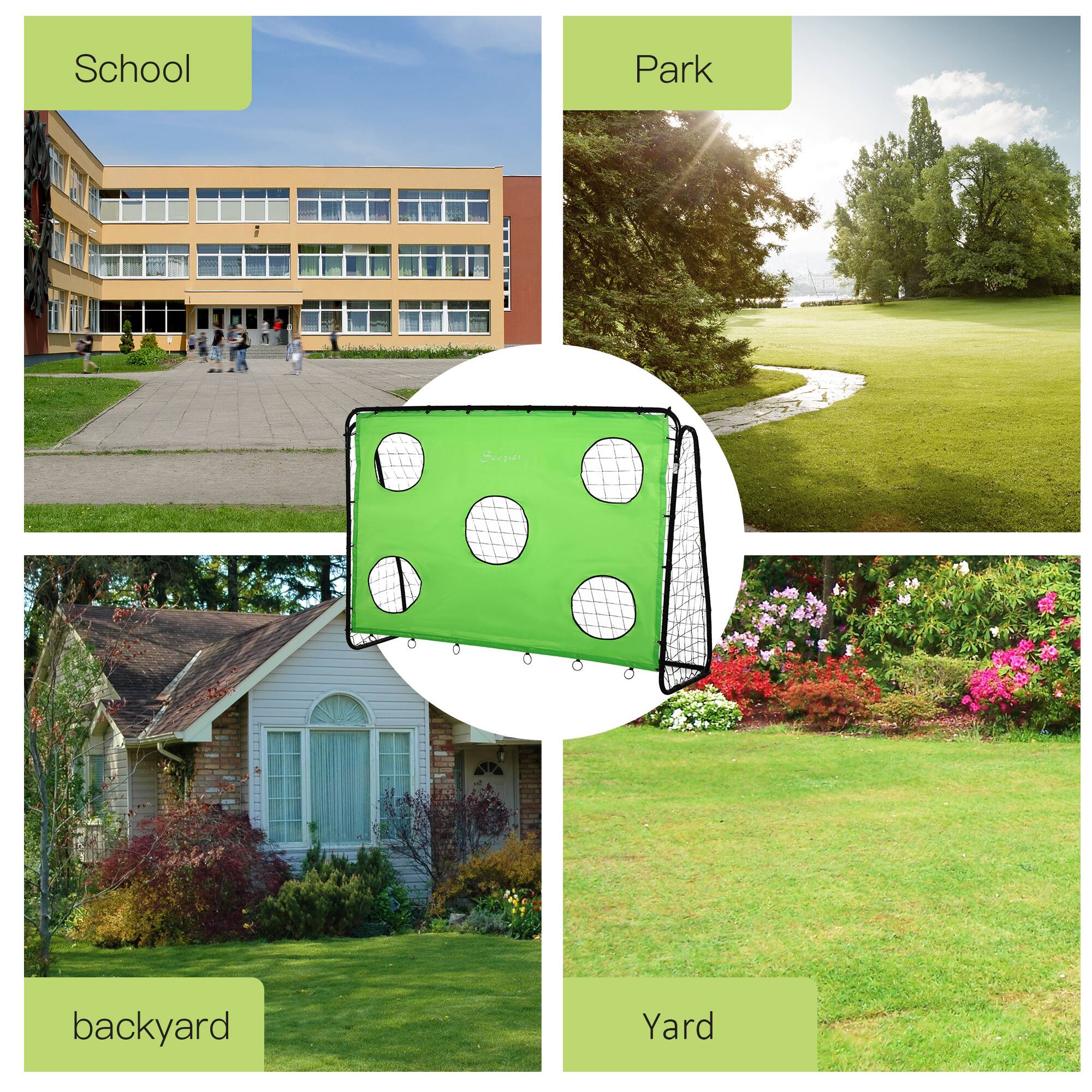 School, Park, backyard, Yard