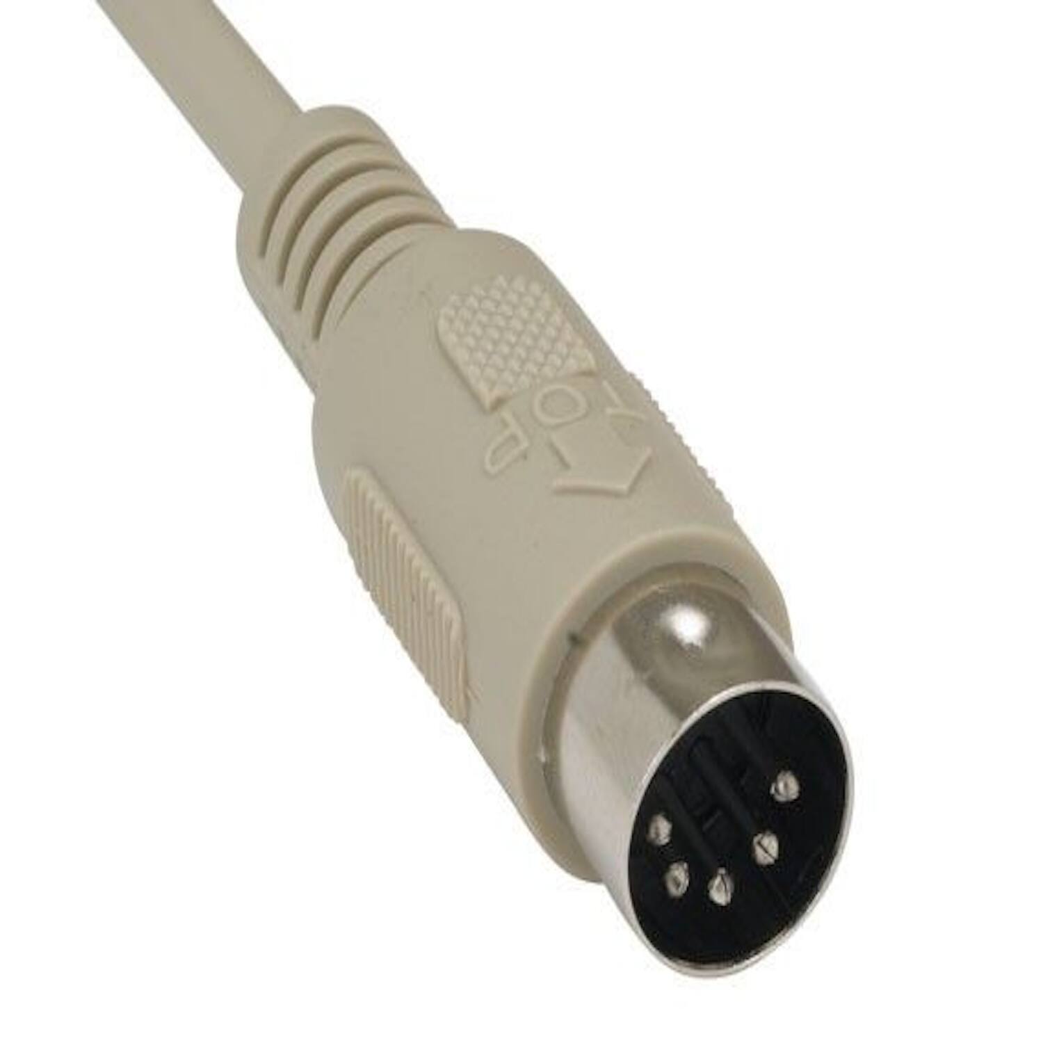 Left. Sanoxy - 25ft DIN5 M/F AT Keyboard Extension Cable - Beige.