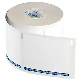 DYMO - LabelWriter™ Veterinary Prescription Labels, 2-3/4" x 2-1/8,", 400 Labels/Roll, 6 Rolls/Box (2187328) - White