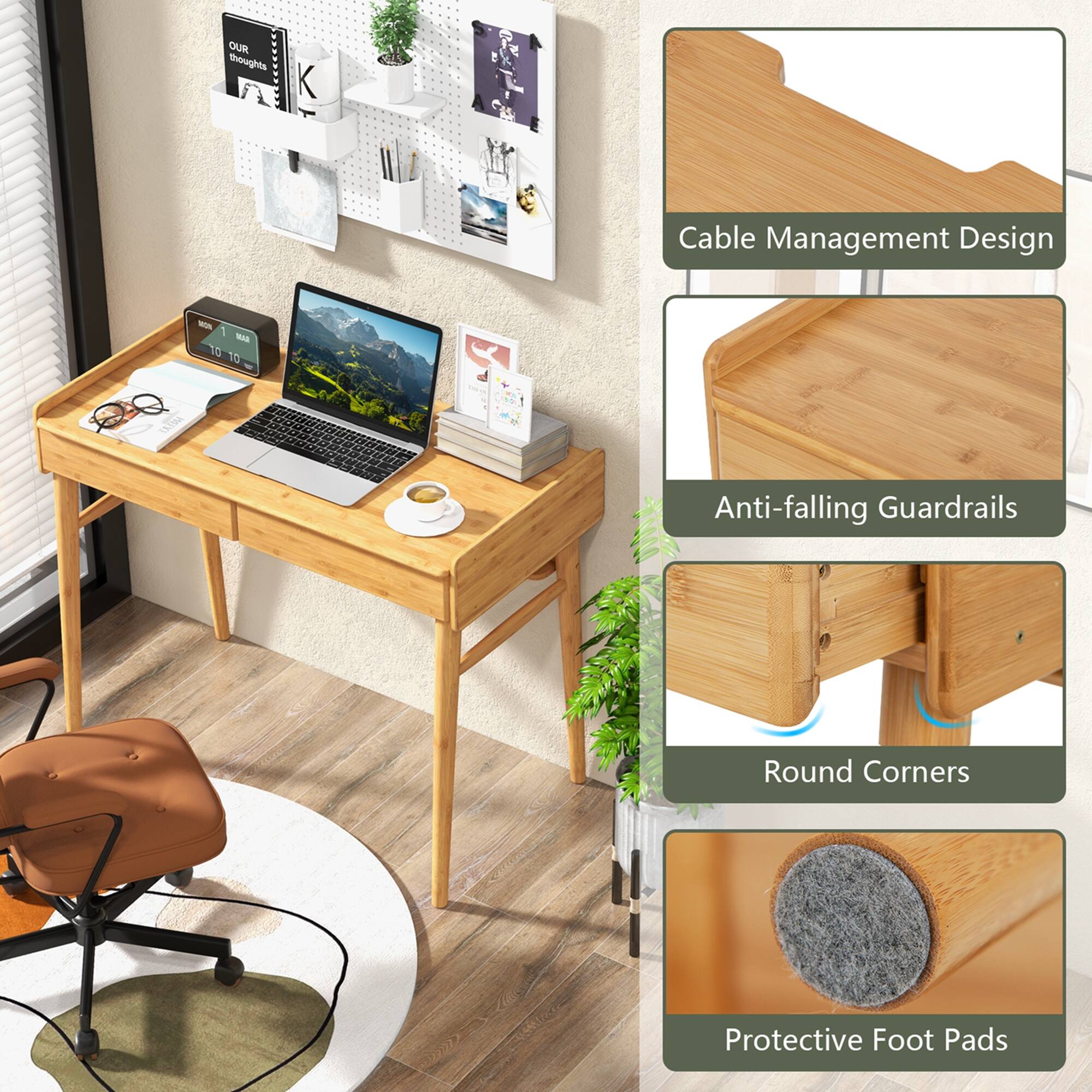 Cable Management Design MA -M D 10 Anti-falling Guardrails Round Corners Protective Foot Pads