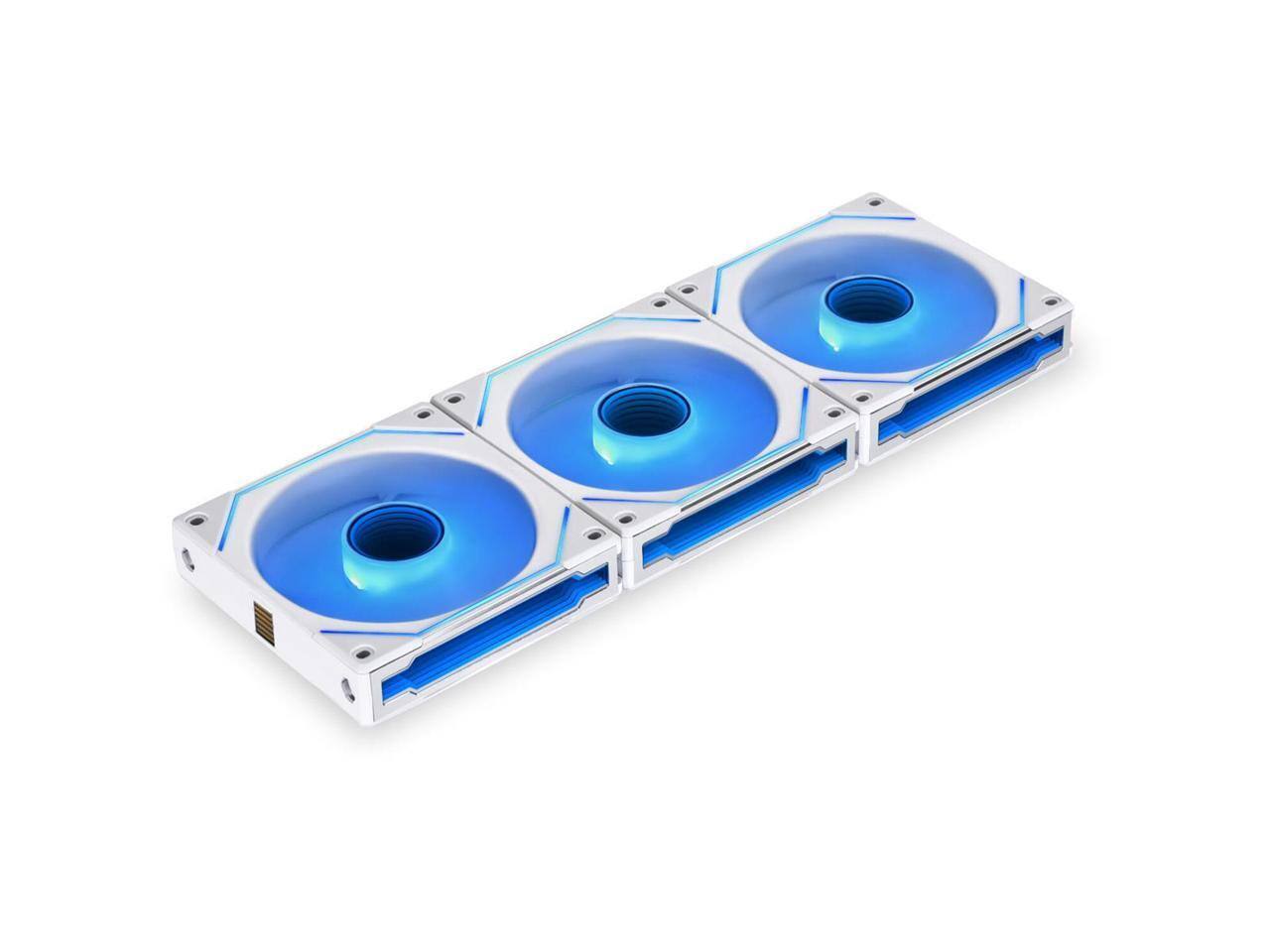 PC用ファン・クーラー LIANLI UNI FAN SL-INFINITY 120 WT 3Pack Lian Li UNI Fan SL Infinity 120 RGB 3 Pack Fans with Controller UF