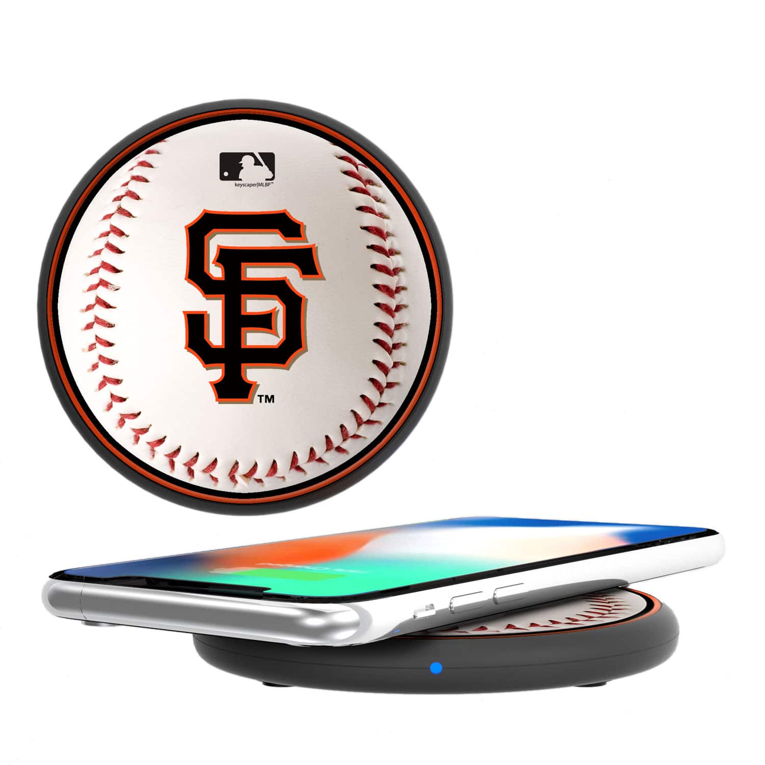 Keyscaper - San Francisco Giants Wireless Charging Pad - Multicolor
