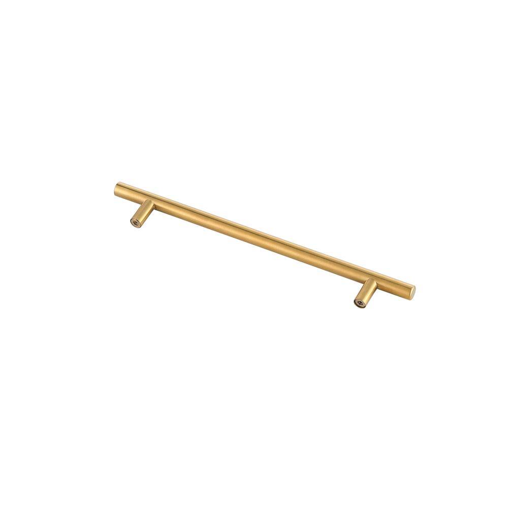 Left. Elegant Decor - Quinn 7-9/16" Center to Center Brass Bar Pull Multipack (set of 10) - Brass.