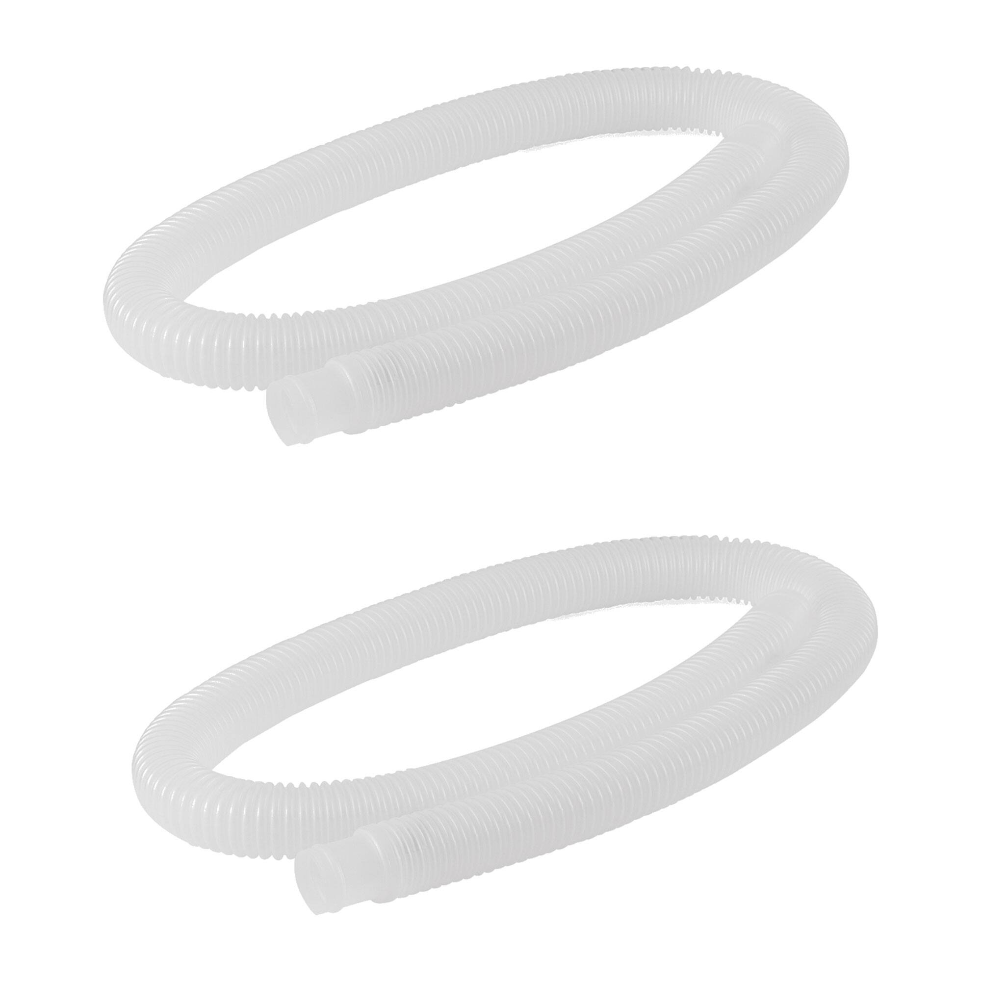 Front. Intex - Intex 1.25" Diameter Accessory Pool Pump Replacement Hose, 59" Long, 2 Pack - White.