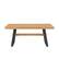 Alt View 24. Walker Edison - Industrial Metal and Wood Dining Table - Light Oak.