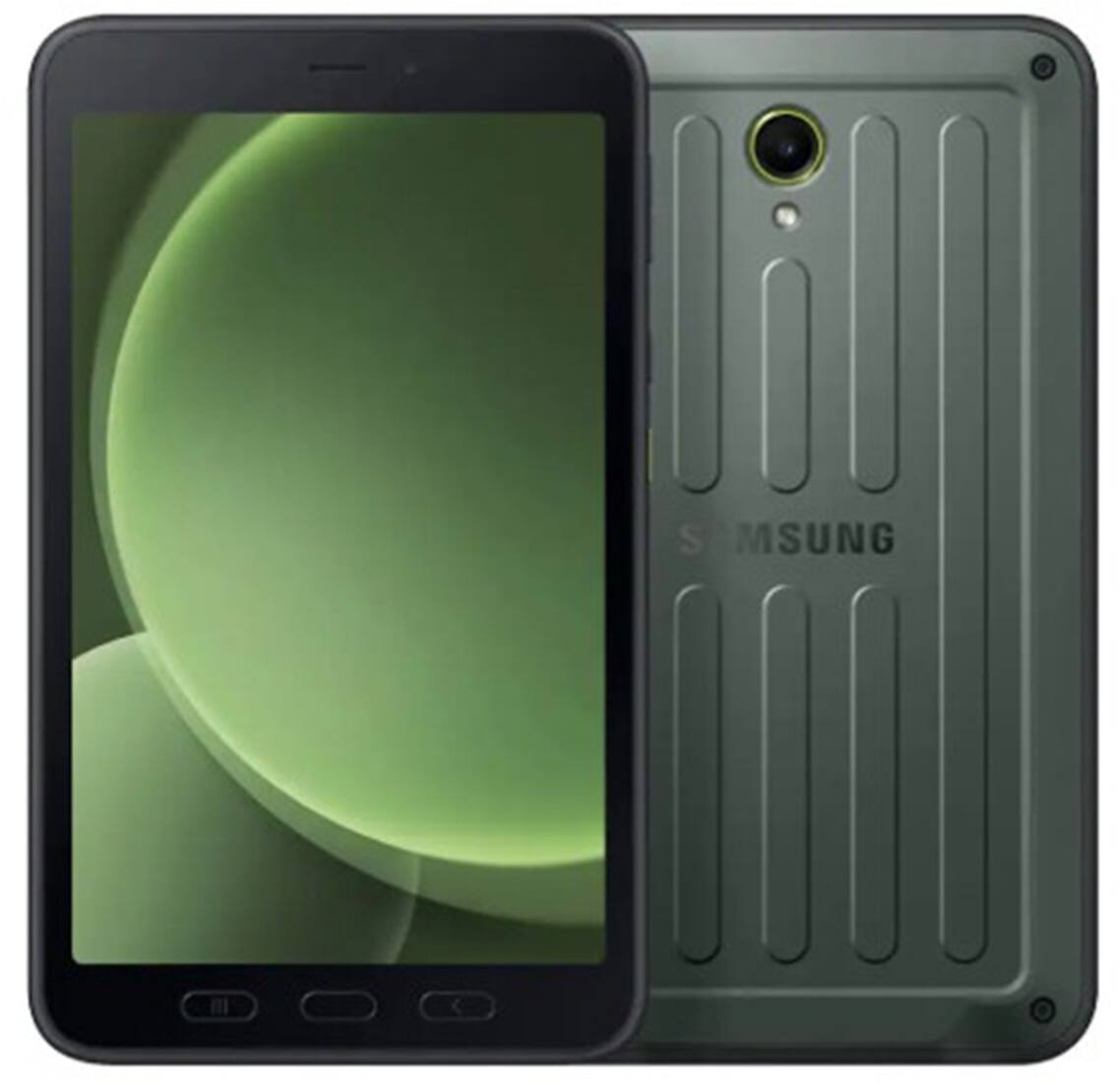 Alt View 3. Samsung - Galaxy Tab Active5 8" - 128GB - Unlocked -  Green/Black - Black.