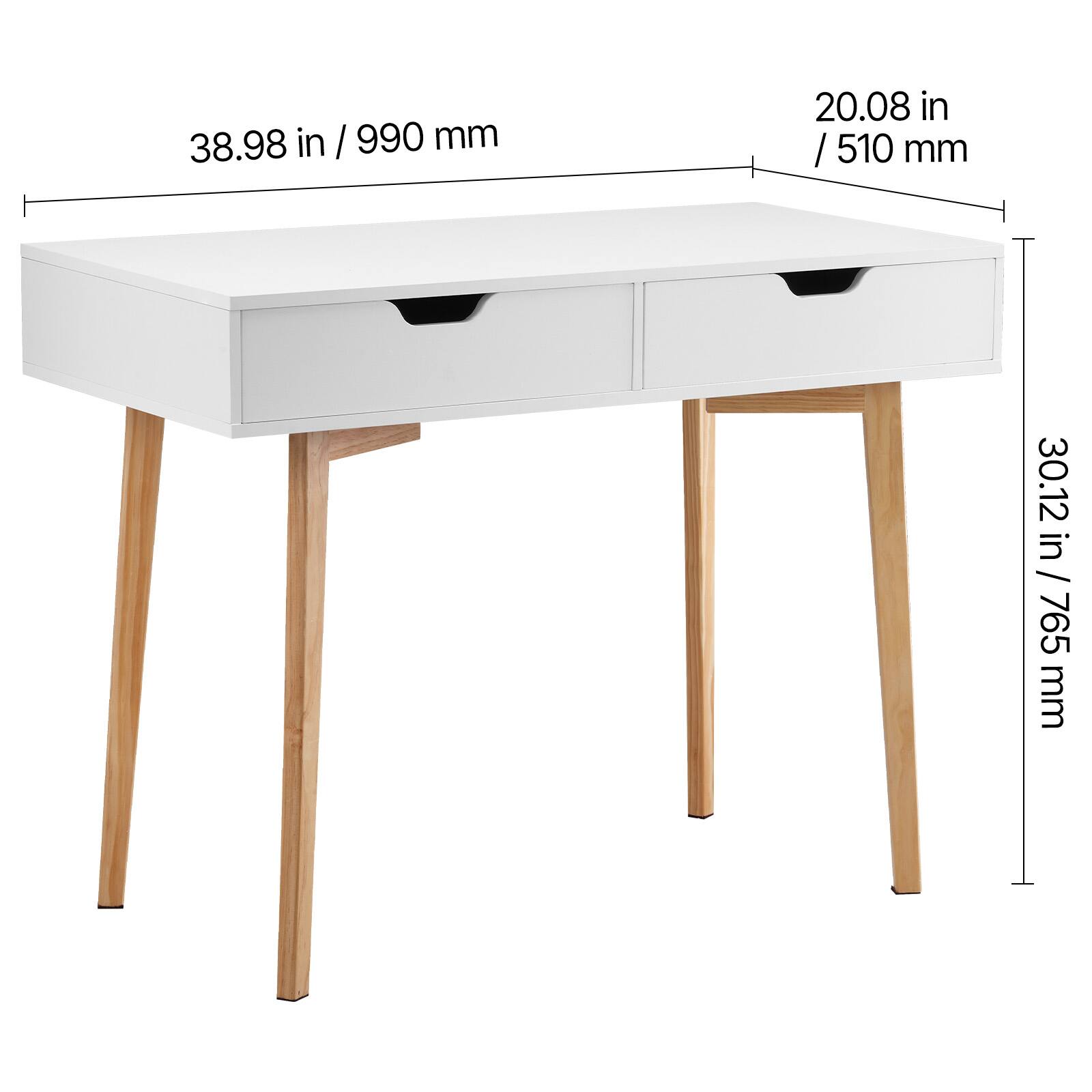 38.98 in / 990 mm  
20.08 in / 510 mm  
30.12 in / 765 mm