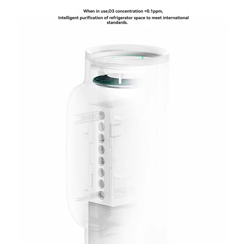 When in use, O3 concentration <0.1ppm, Intelligent purification of refrigerator space to meet international standards.