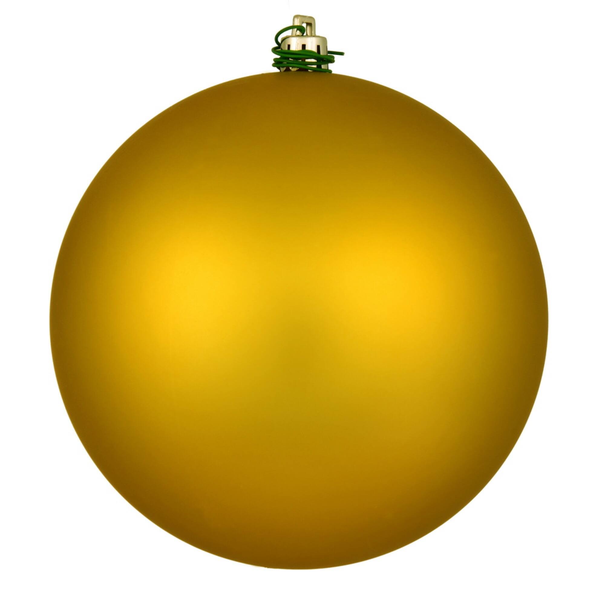 Front. Vickerman - 10" Medallion Matte Ball UV Drilled - Medallion Gold.