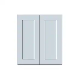 Boyel Living - 27in.W x12in.D x30in.H WALL CABINET Fully assembled Cabinet With Two HDF Doors - Gray