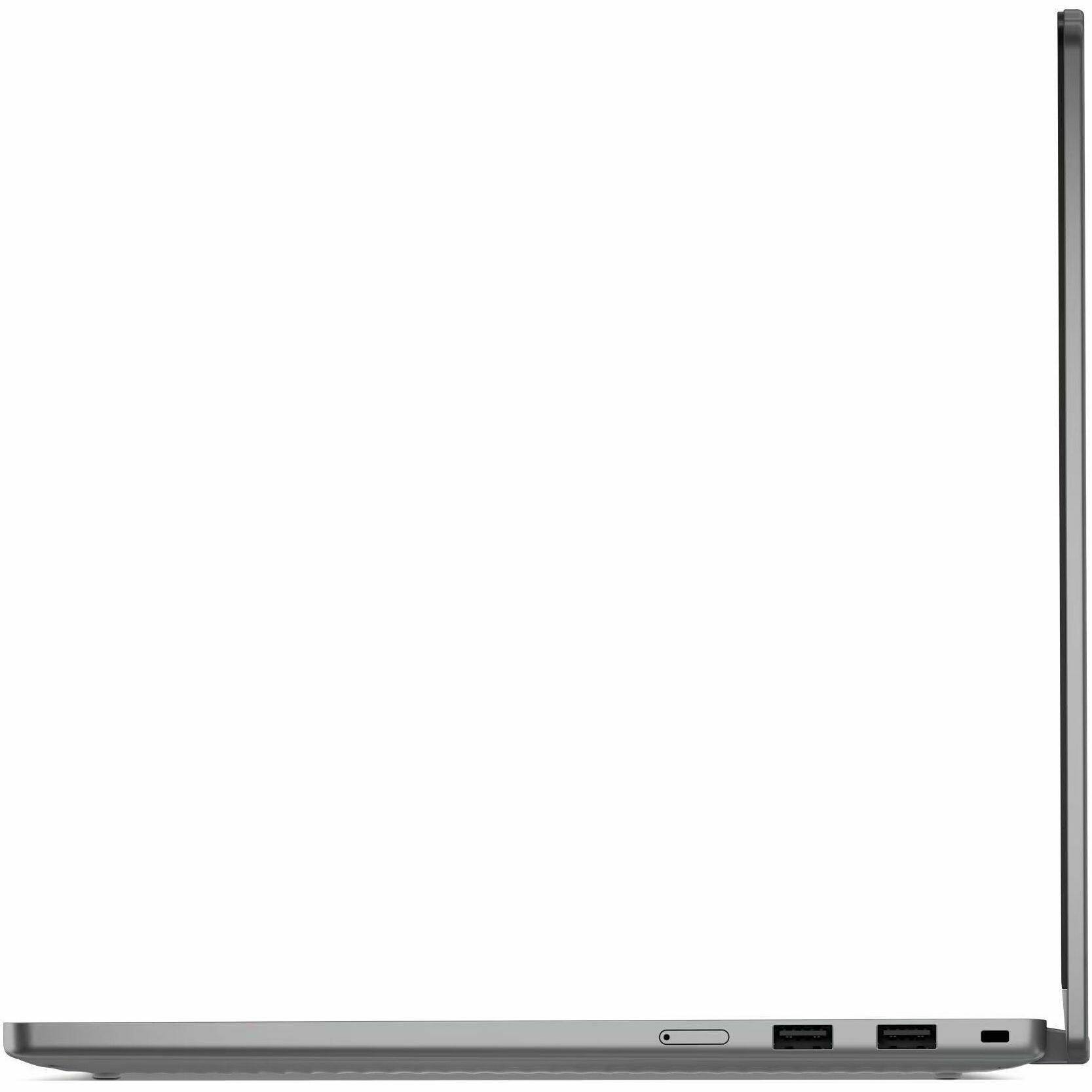 Alt View 8. Lenovo - Lenovo Chromebook Plus 14IRU10 83LL001VUS 14" Touchscreen Convertible 2 in 1 Chromebook - WUXGA - 60 Hz - Intel Core 5 1 - Luna Gray.