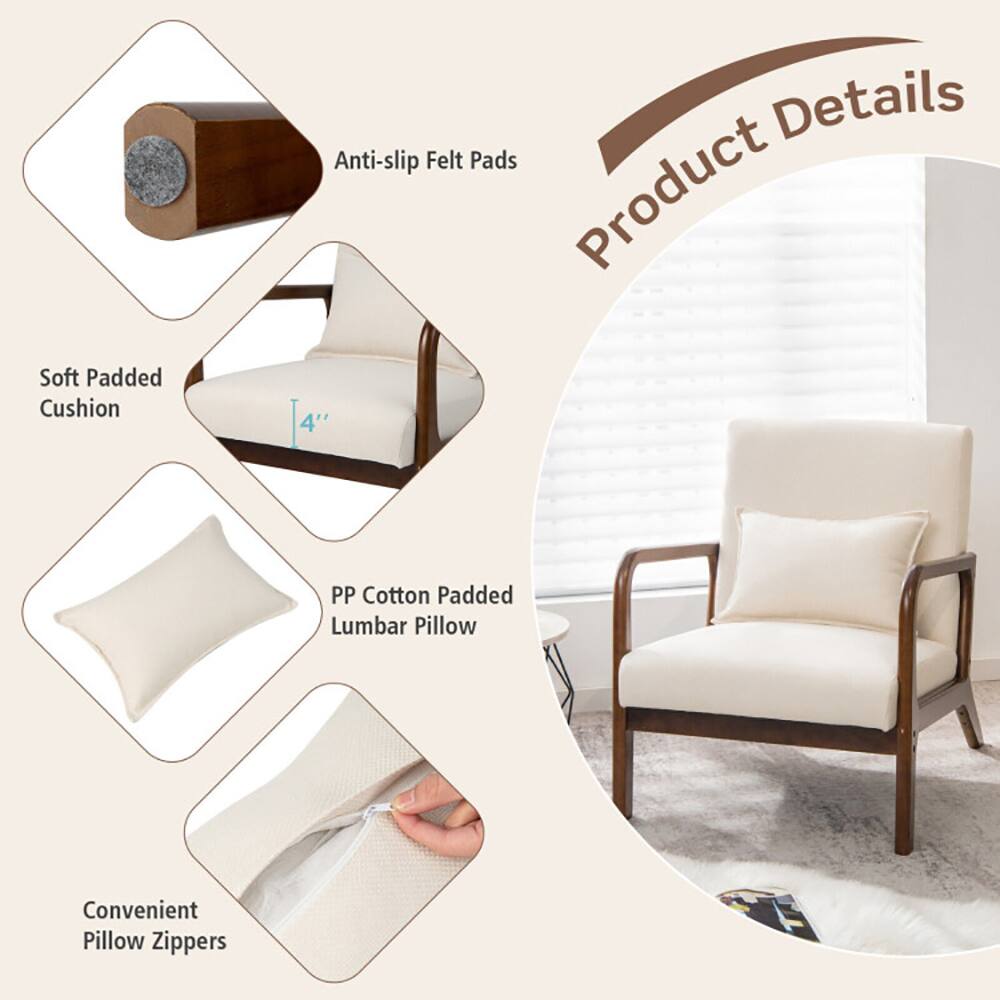 Product Details

- Anti-slip Felt Pads
- Soft Padded Cushion
- 4" PP Cotton Padded Lumbar Pillow
- Convenient Pillow Zippers
