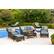 Left Zoom. Hanover - Strathmere Series Seating Set (6-Piece) - Ocean Blue.