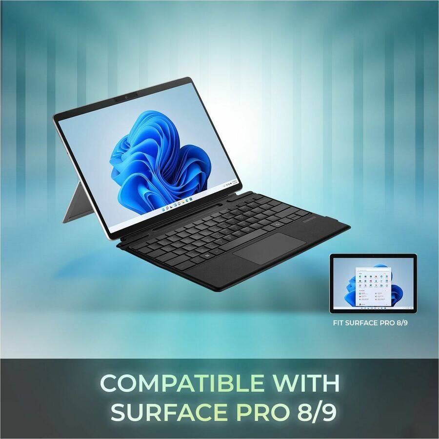 Tastiera Microsoft Surface Pro X Type Cover QWERTZ Tedesca, Nuova, Garanzia Fino Al 2028 - Foto 1