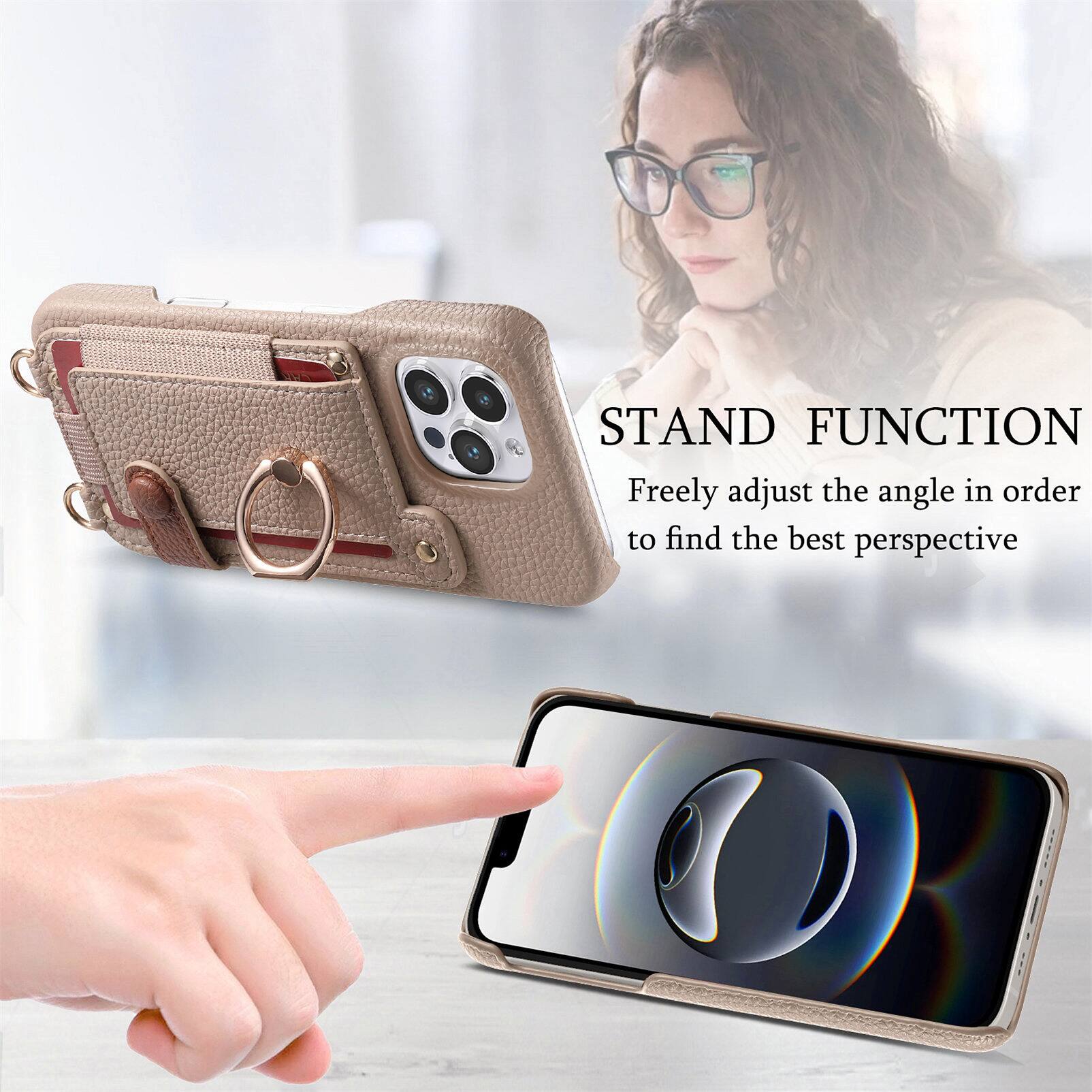 STAND FUNCTION  
Freely adjust the angle in order to find the best perspective