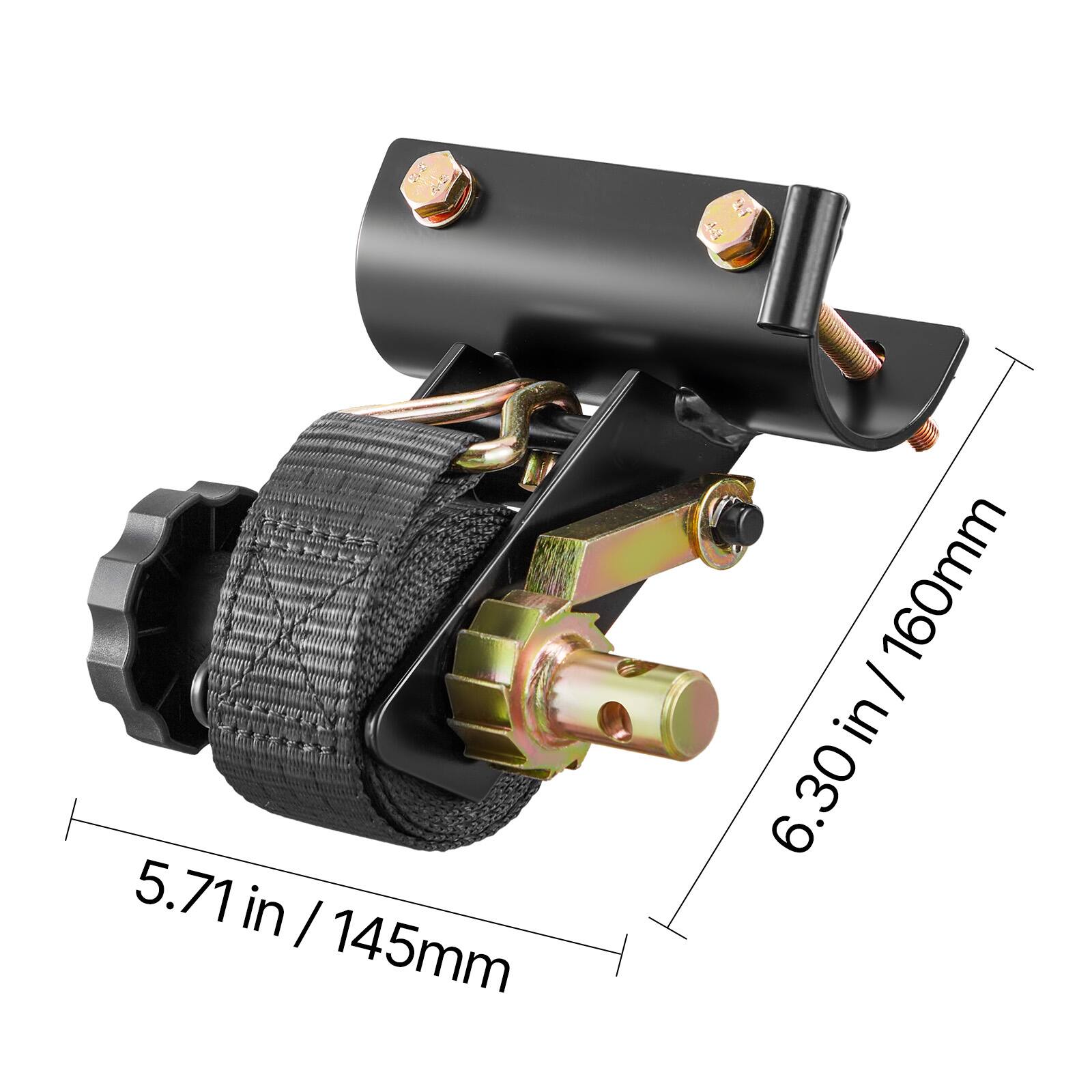 5.71 in / 145mm  
6.30 in / 160mm