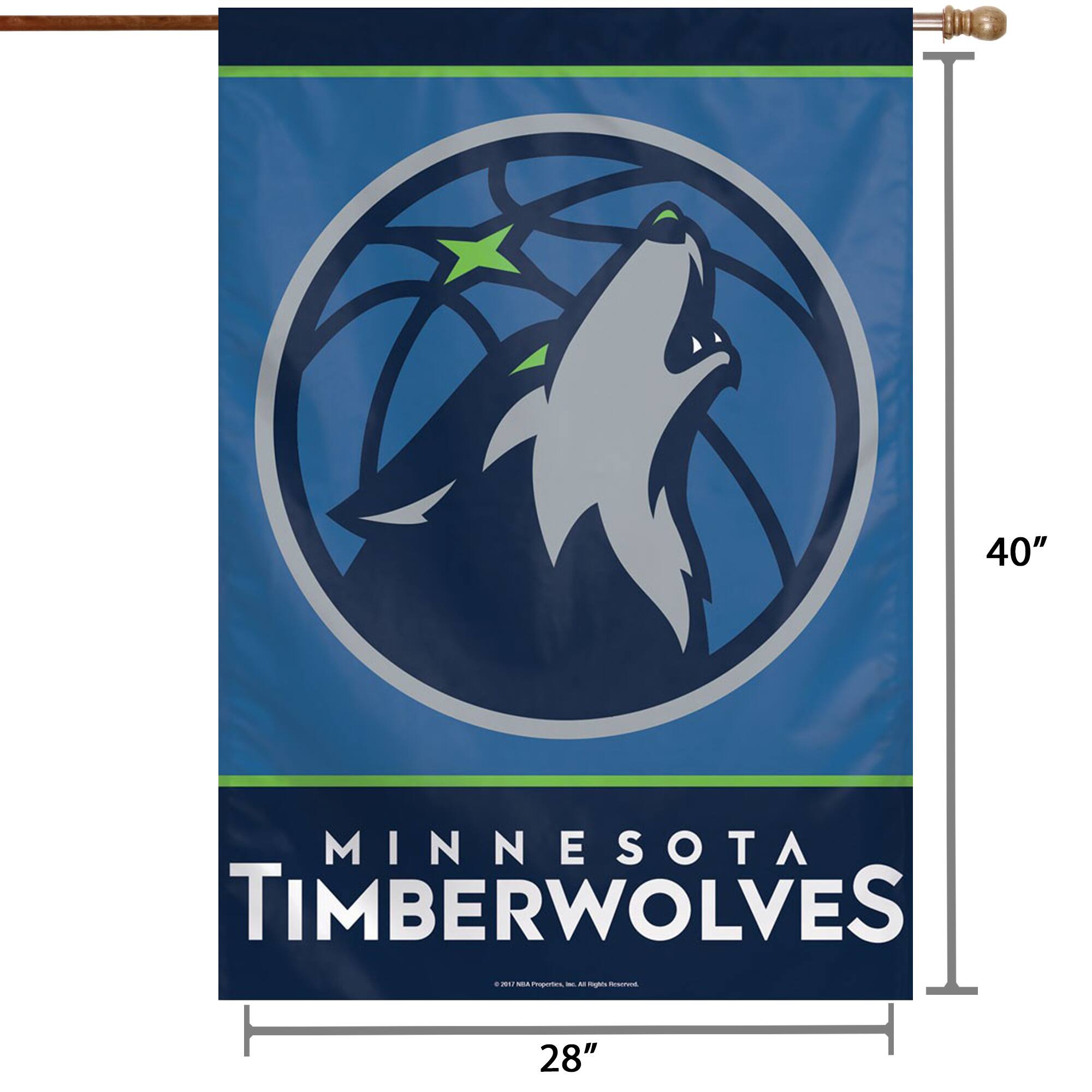 40" MINNESOTA TIMBERWOLVES  
28"