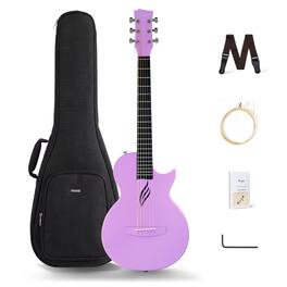 Enya - NOVA GO Carbon Fiber 35-Inch Acoustic Travel Guitar, Purple - PL