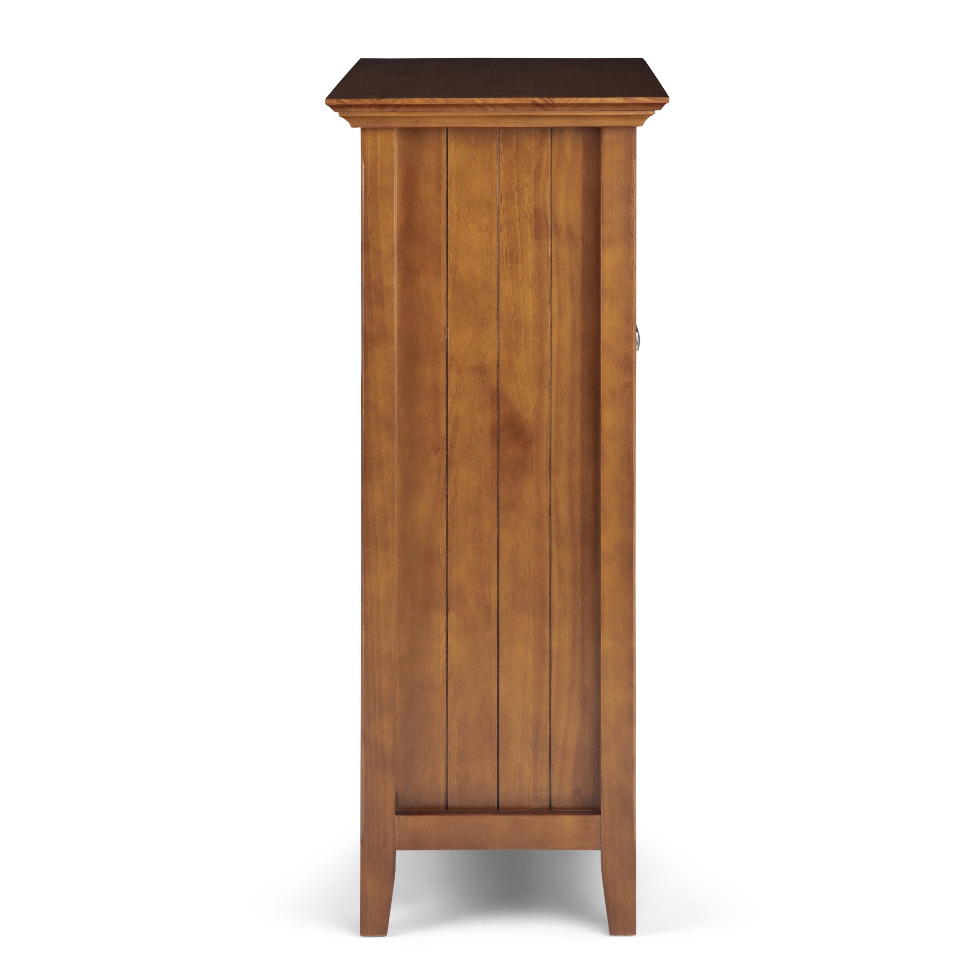 Alt View 16. Simpli Home - Acadian Medium Storage Cabinet - Light Golden Brown.