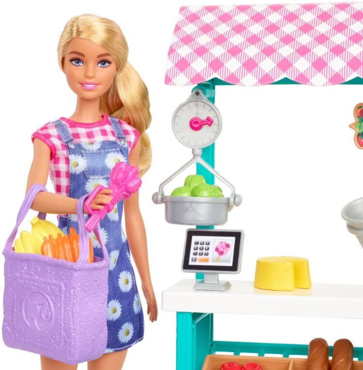 Alt View 3. Mattel - Mattel - Barbie I Can Be Farmers Market Doll & Playset, Blonde  - COLLECTABLES - Multicolor.
