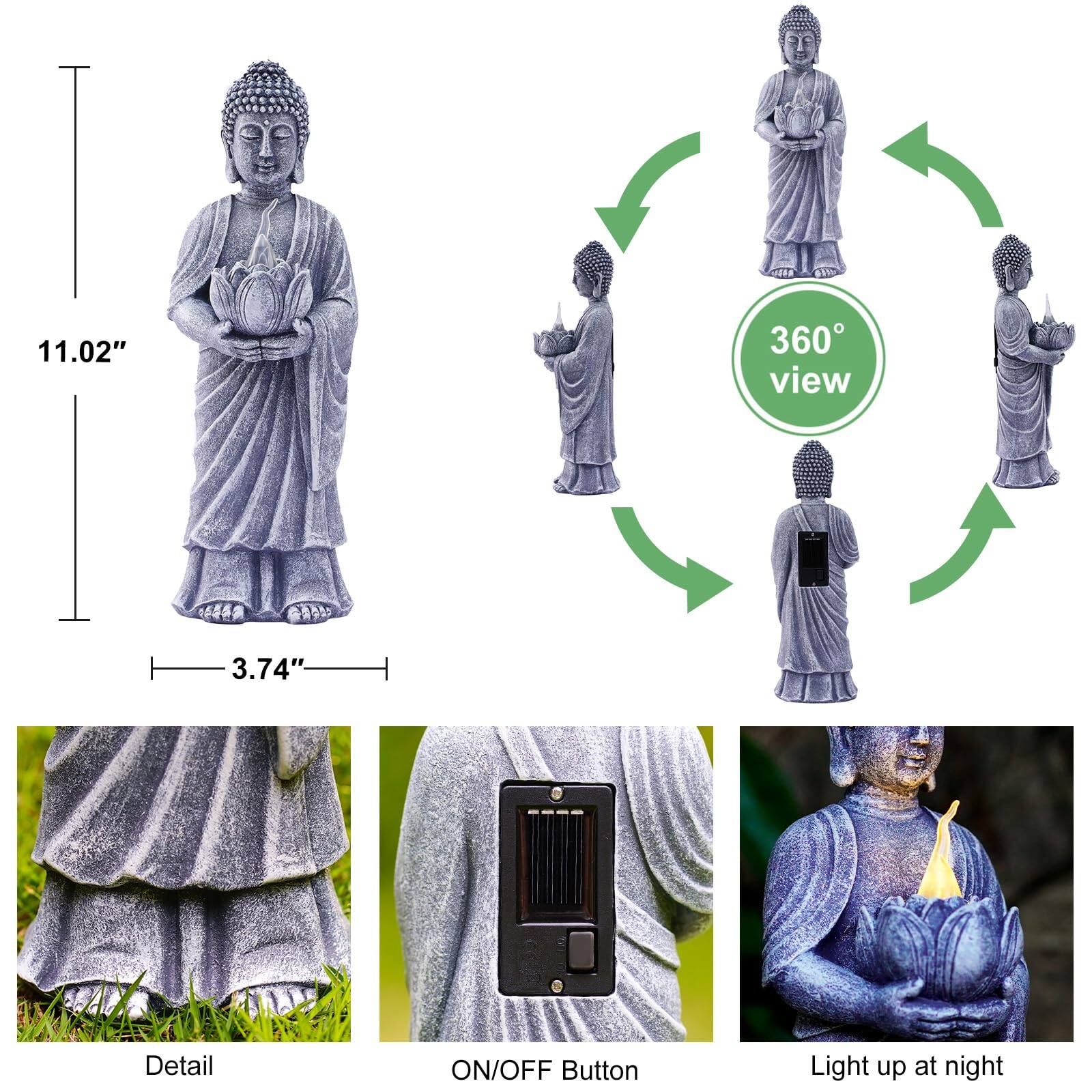 11.02"  
360° view  
3.74"  
Detail  
ON/OFF Button  
Light up at night