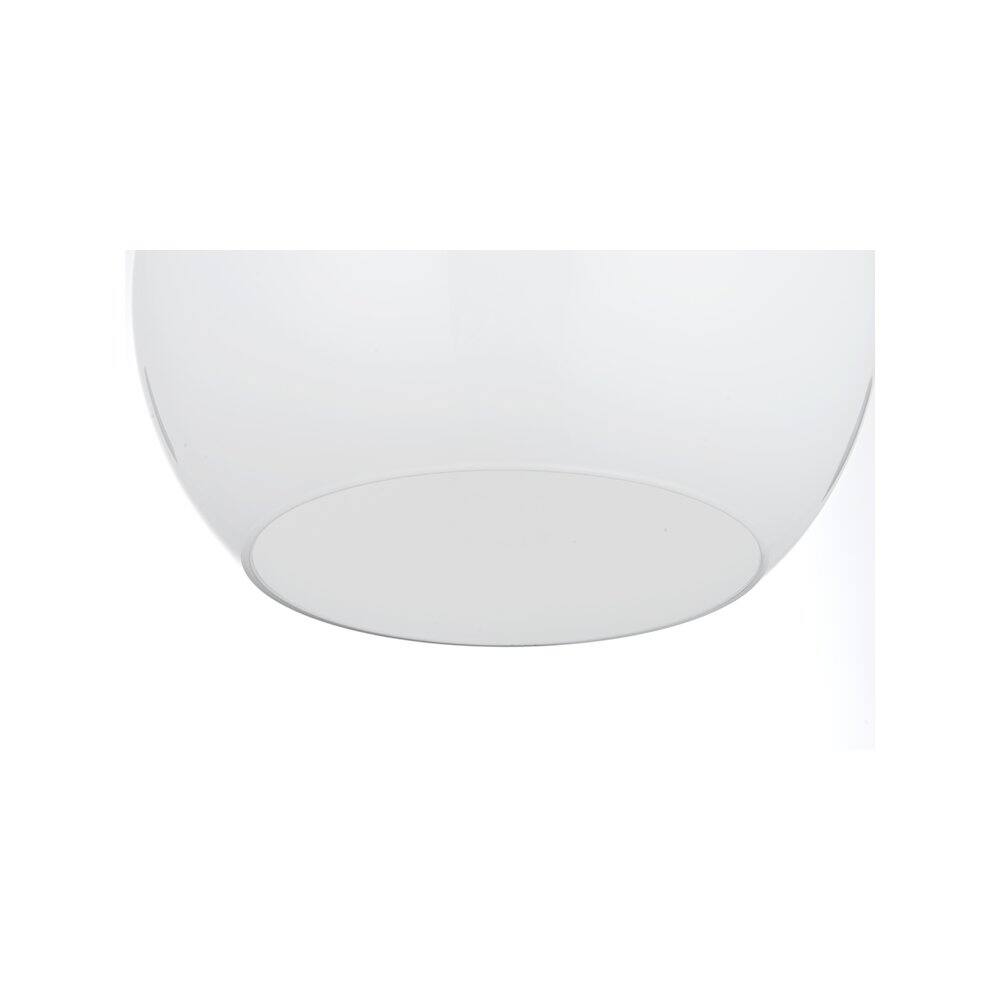 Alt View 5. Living District - Baxter 10 Inch Pendant Frosted White Shade in Satin Gold - Satin Gold And Frosted White.