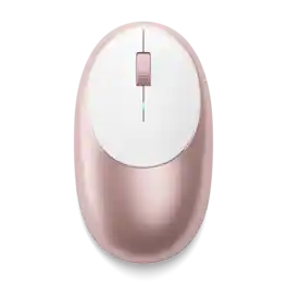 Satechi - M1 Wireless Mouse with Rechargeable Type C Port, Bluetooth Mouse for MacBook, Mac Pro, iMac, Mac Mini, iPad, and Windows - Wireless - Rose Gold