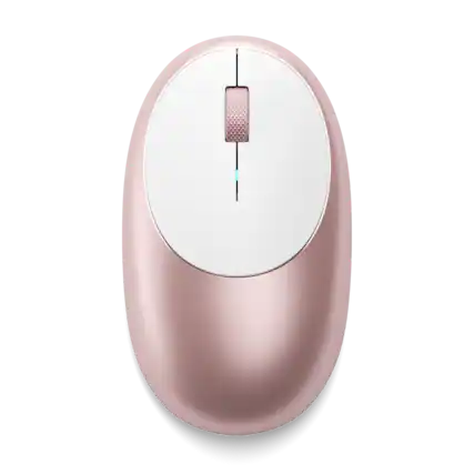 Front. Satechi - M1 Wireless Mouse with Rechargeable Type C Port, Bluetooth Mouse for MacBook, Mac Pro, iMac, Mac Mini, iPad, and Windows - Rose Gold.