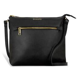 Champs - Gala Collection Leather Cross-Body Bag - Black