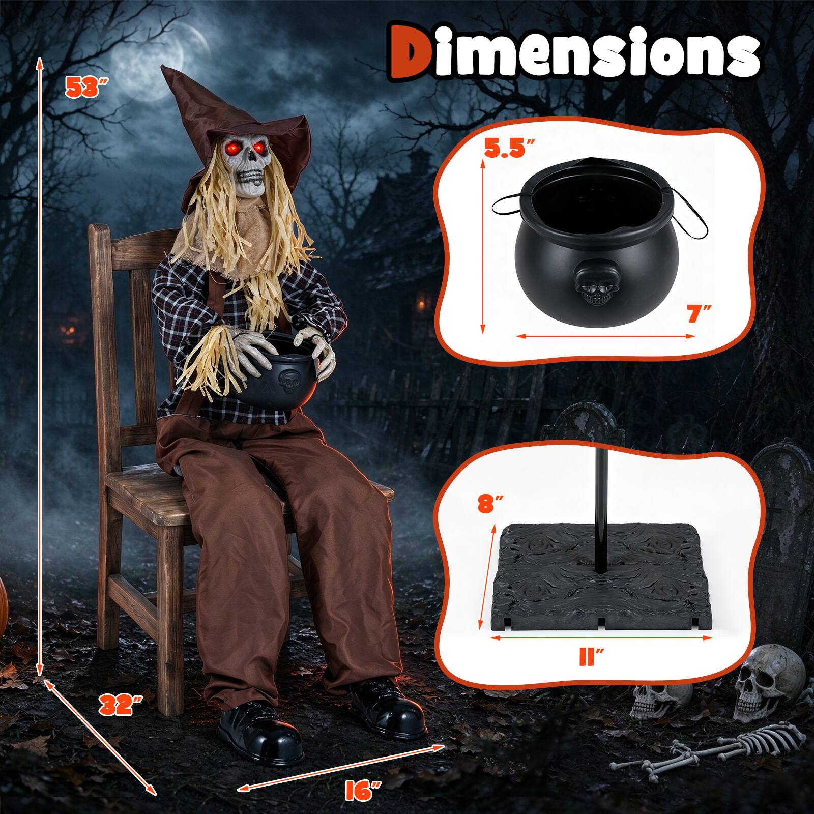 Dimensions

53"

5.5" x 7"

8" x 11"

32" x 16"