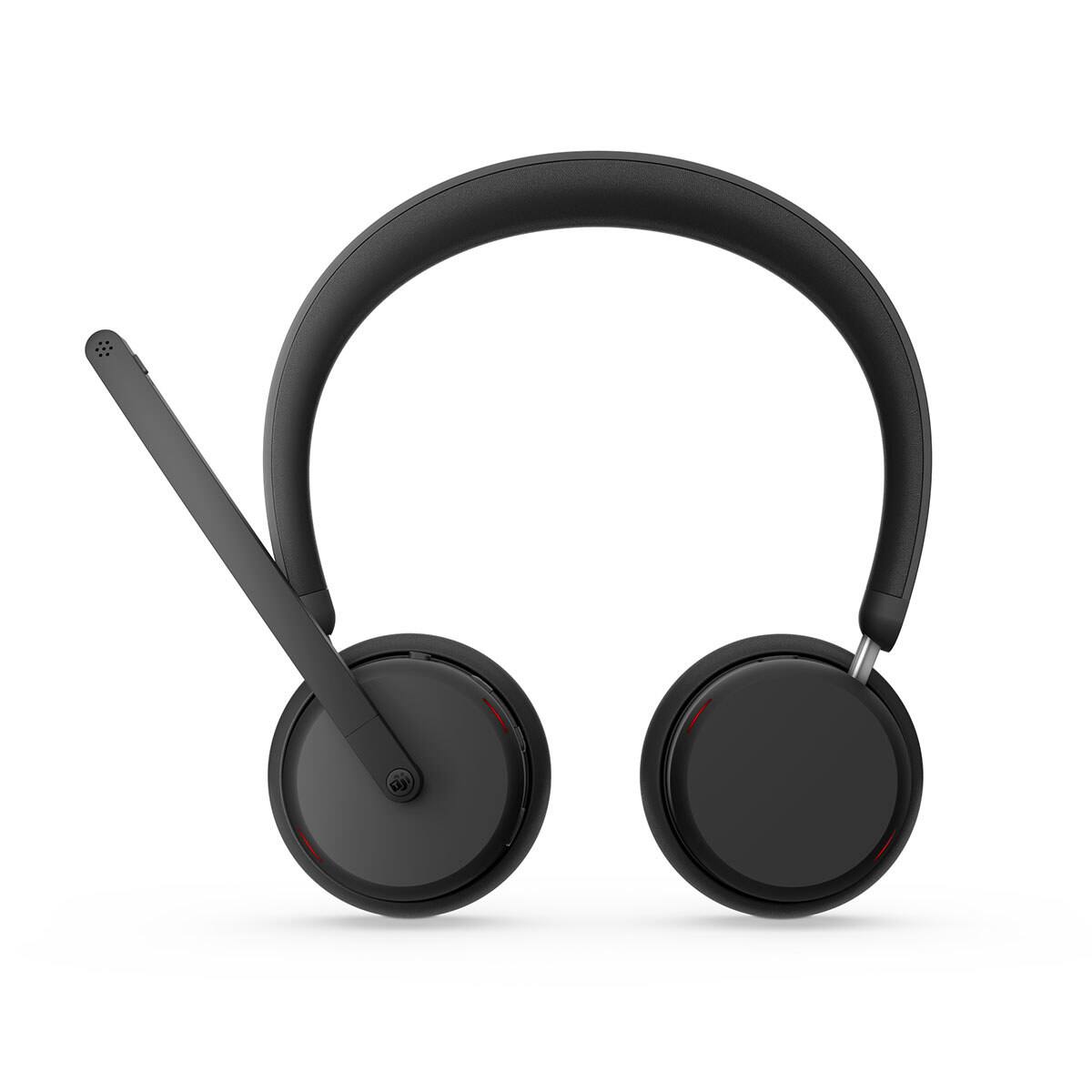 Alt View 2. Lenovo - Lenovo 6550 Wireless Active Noise Canceling On-Ear Headset with USB-A Adapter, Microsoft Teams Certified.