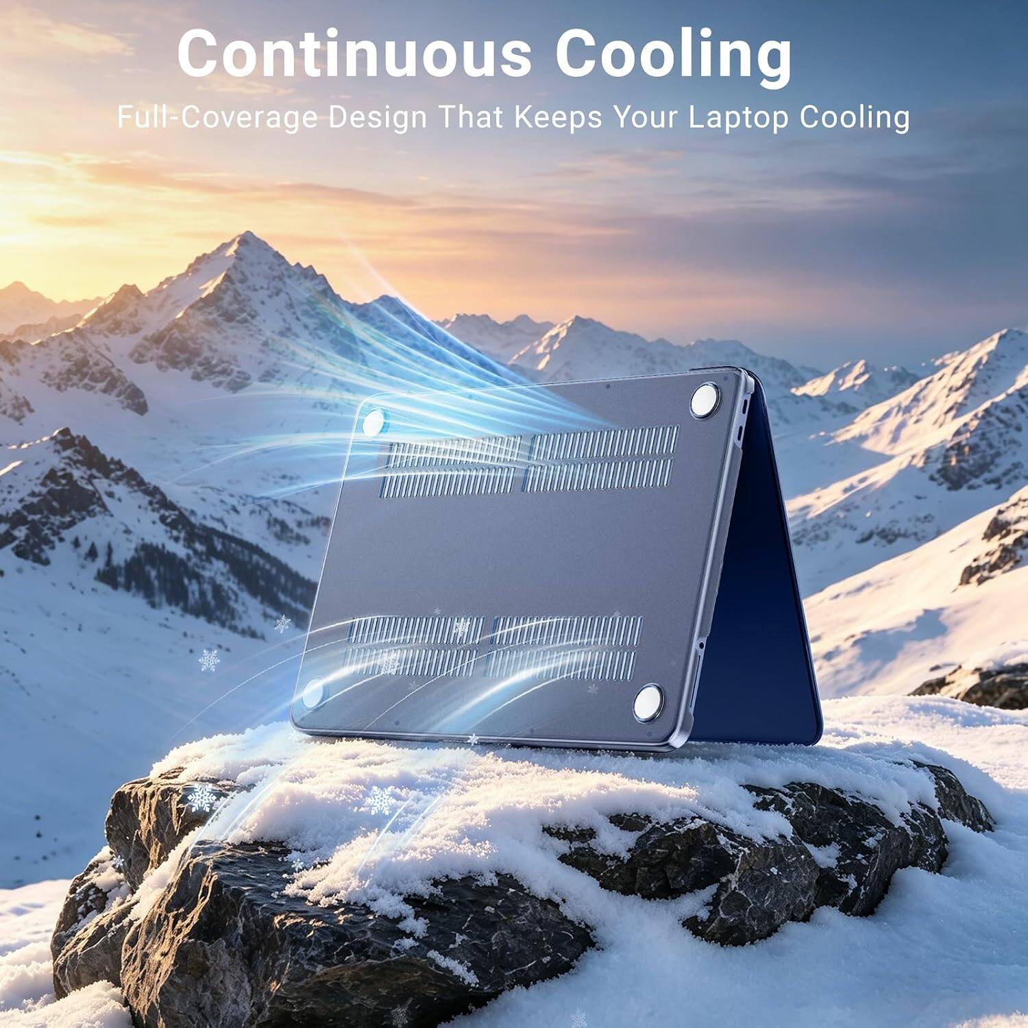 Continuous Cooling  
Full-Coverage Design That Keeps Your Laptop Cooling