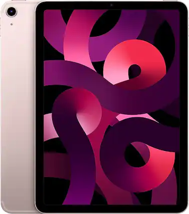 Front. Apple - iPad Air (5th Gen) - 64GB - Pink - Wi‑Fi - Pink.