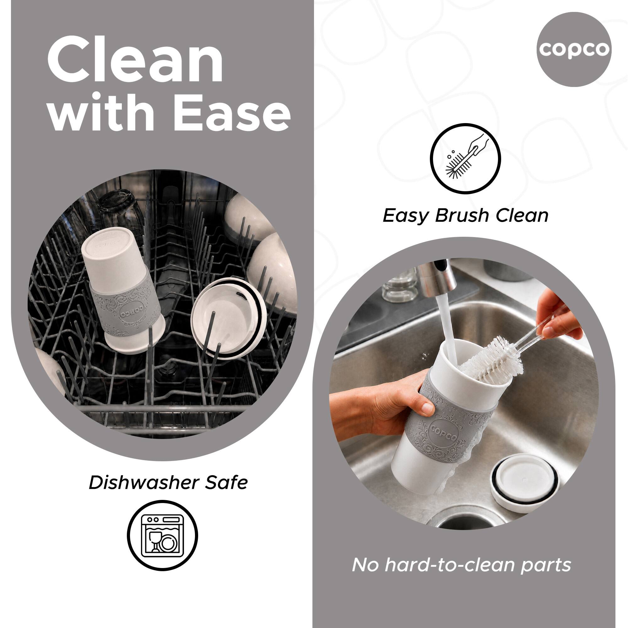 Clean with Ease  
copco Easy Brush Clean  
Dishwasher Safe  
No hard-to-clean parts