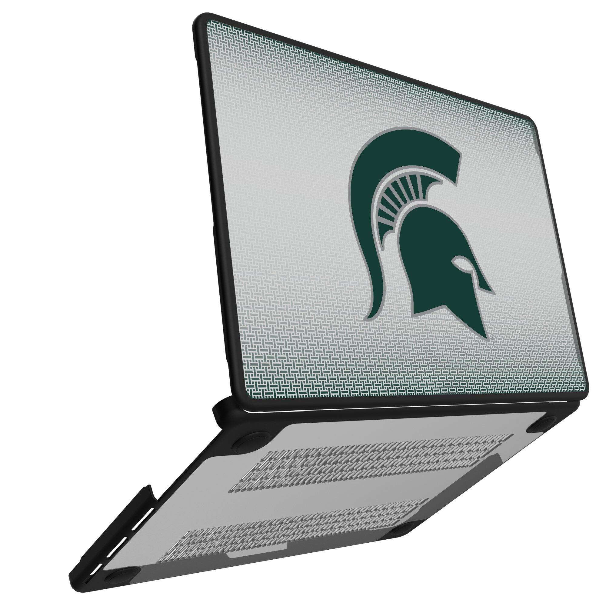 Alt View 1. Keyscaper - Michigan State Spartans Linen MacBook Case - Air 13 in - Multicolor.