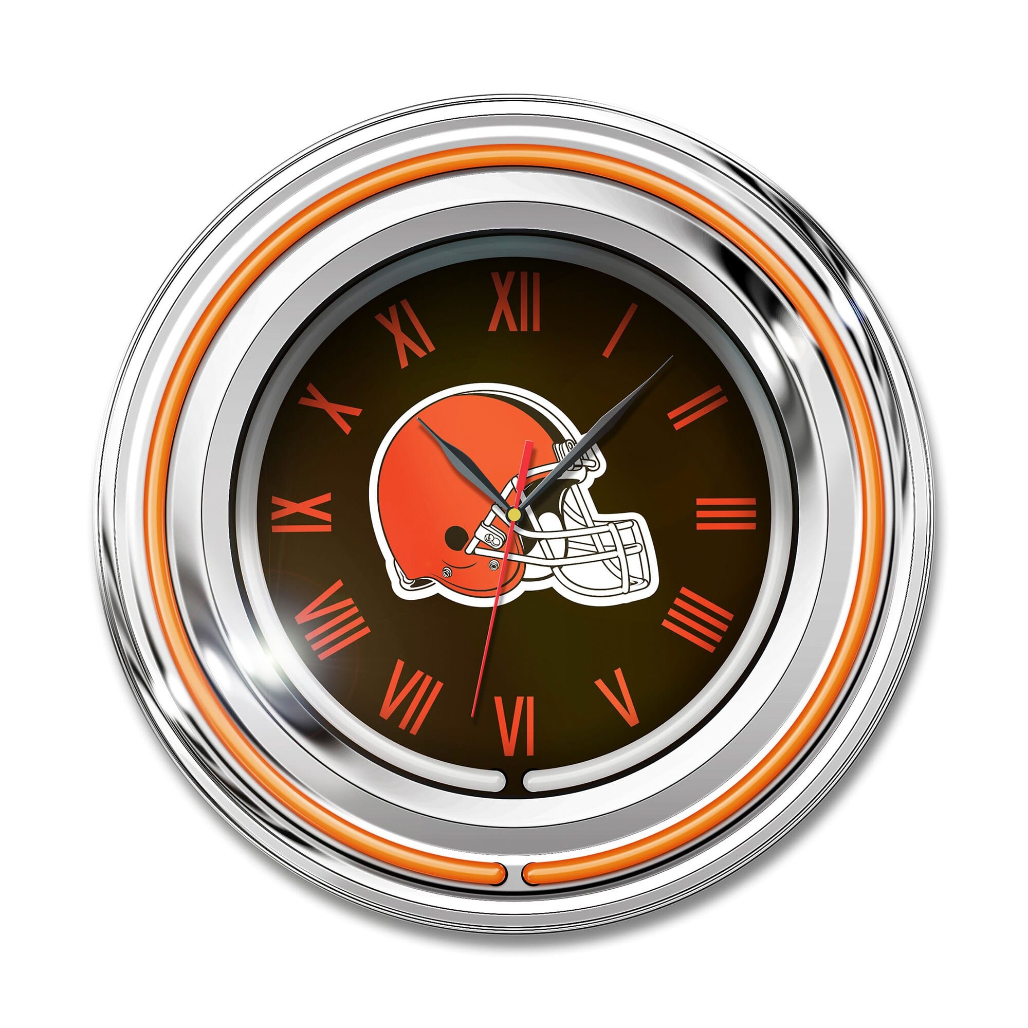 Imperial - Cleveland Browns 15" Team Color Neon Clock - Brown