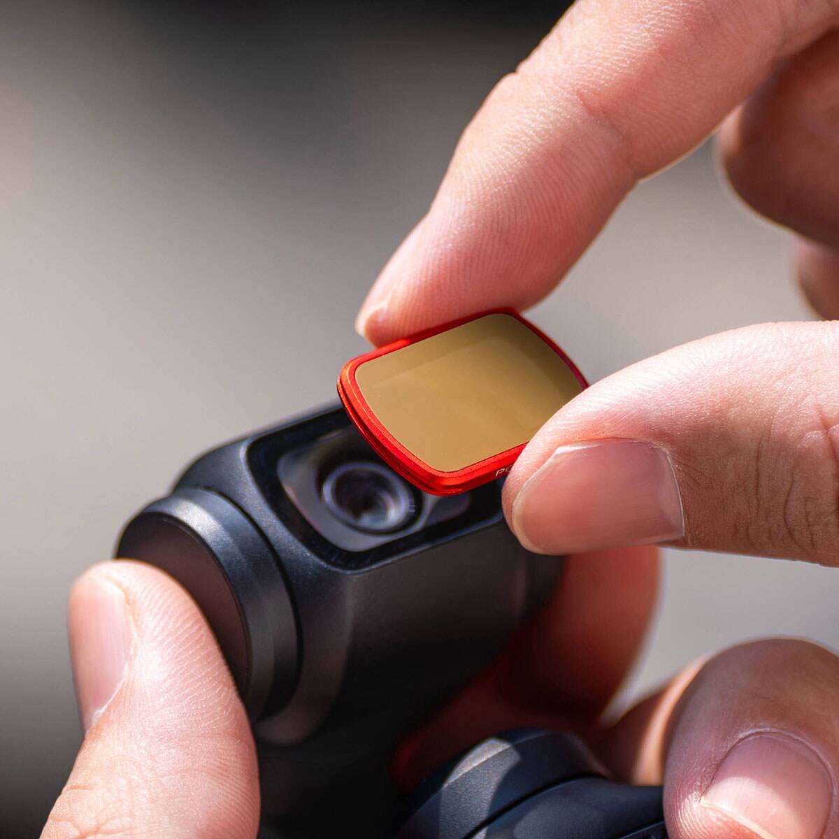 Alt View 4. PGYTECH - PGYTECH Multi-Coated Magnetic Circular Polarizer Filter for DJI Osmo Pocket 3 and 4 Camera.