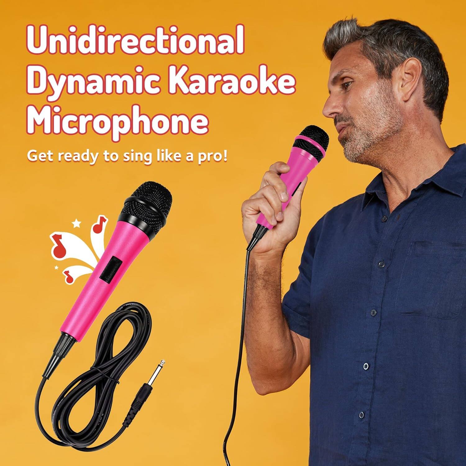 Unidirectional Dynamic Karaoke Microphone  
Get ready to sing like a pro!