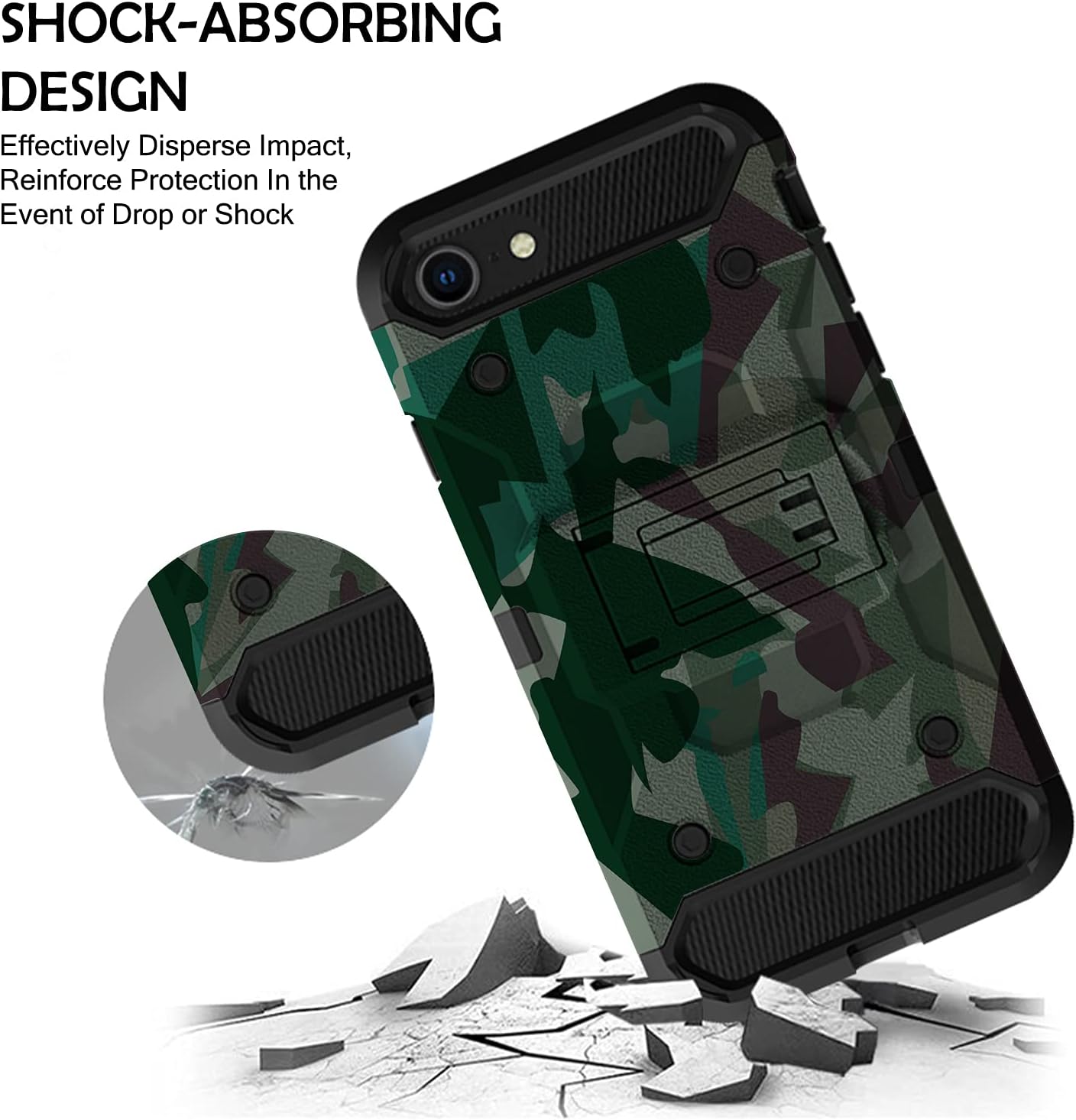 SHOCK-ABSORBING DESIGN  
Effectively Disperse Impact, Reinforce Protection In the Event of Drop or Shock