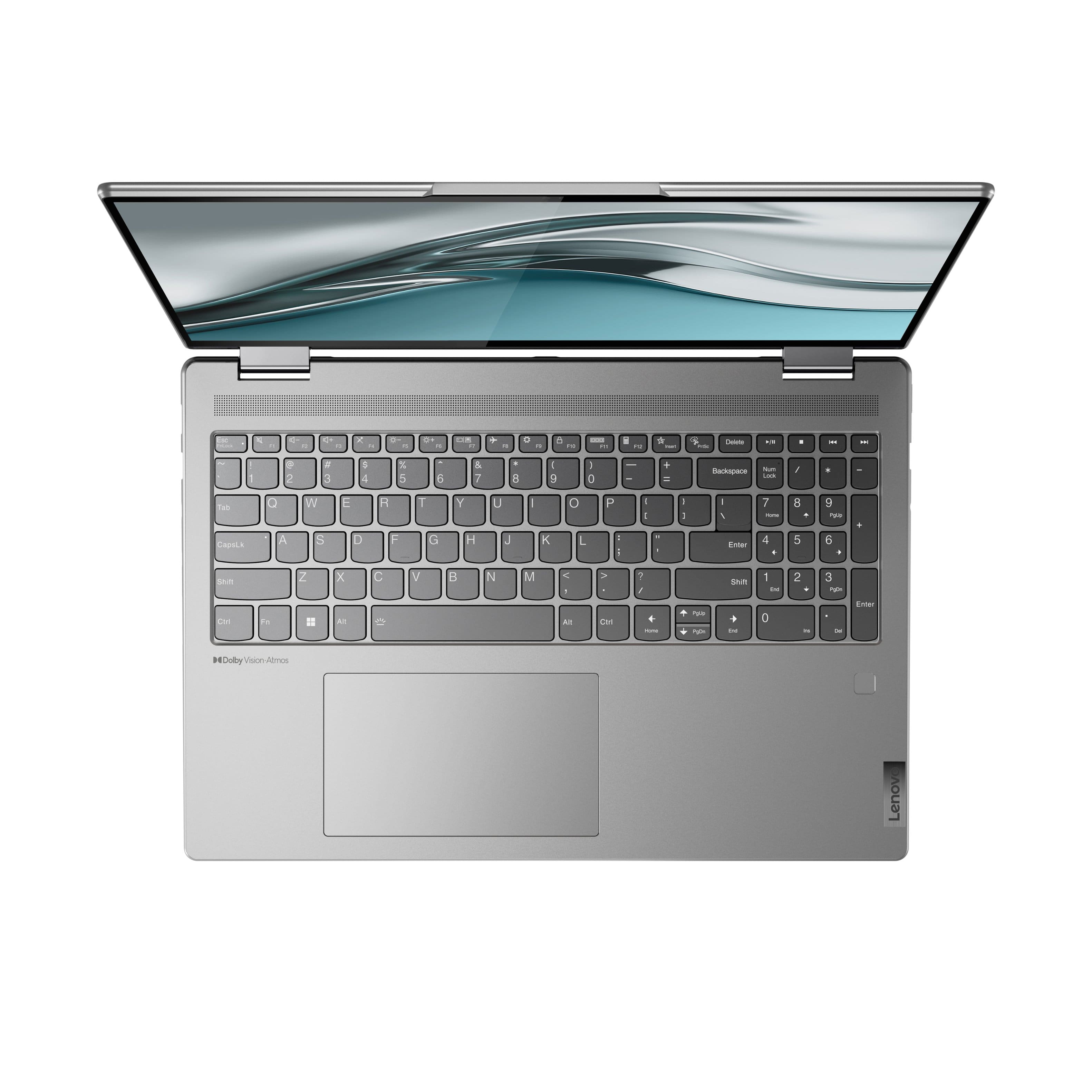 Alt View 10. Lenovo - Yoga 7i 16" 2.5K Touch 2-in-1 Laptop - Intel Evo Platform - Core i7-1260P - 16GB Memory - 512GB SSD - Arctic Grey.