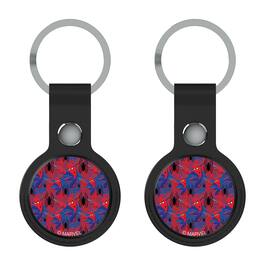 Keyscaper - Marvel Spider-Man Pattern Airtag Holder 2-Pack - Black