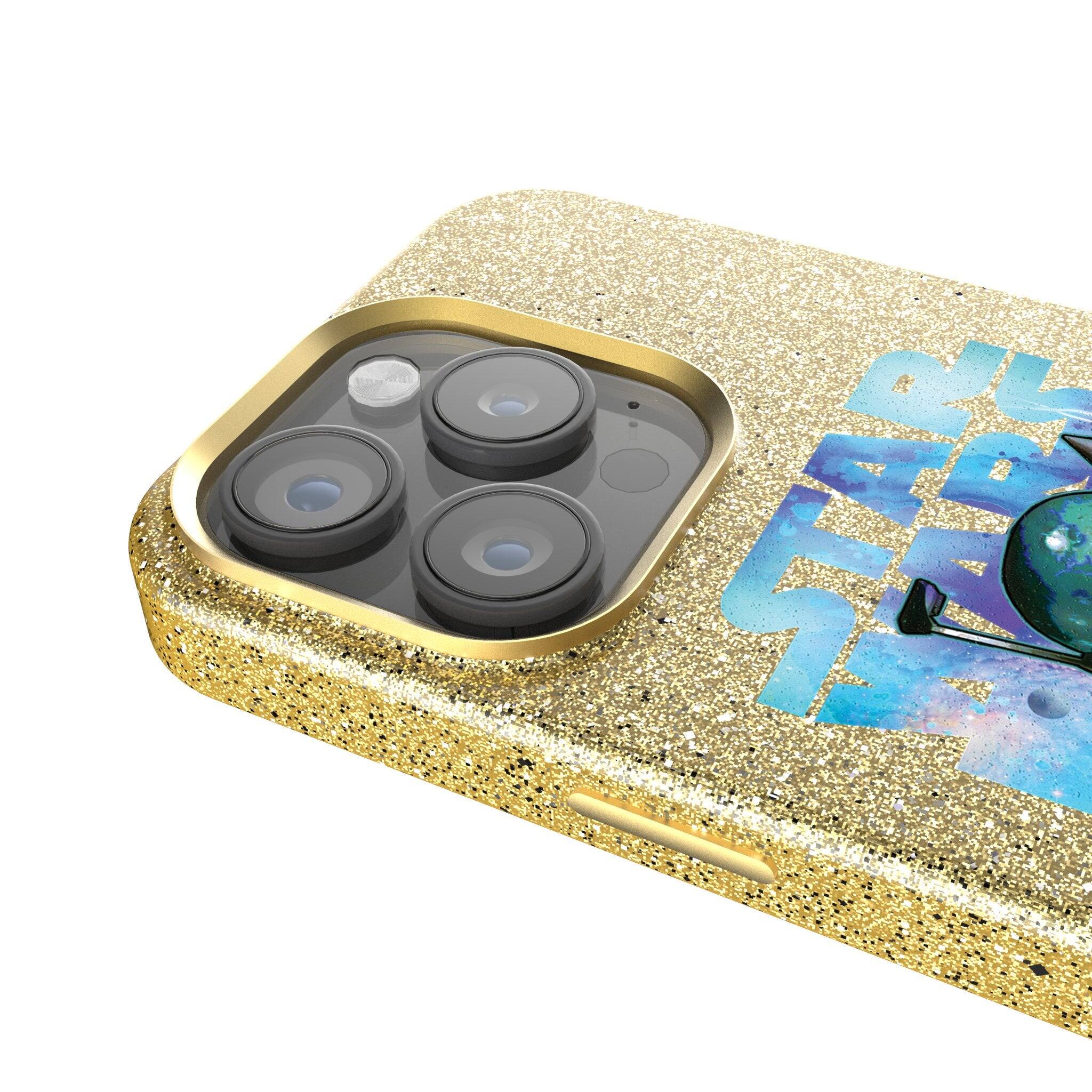 Back. Keyscaper - Star Wars: The Empire Strikes Back Portrait Collage Gold Bling Phone Case - Apple iPhone 16 - Boba Fett.