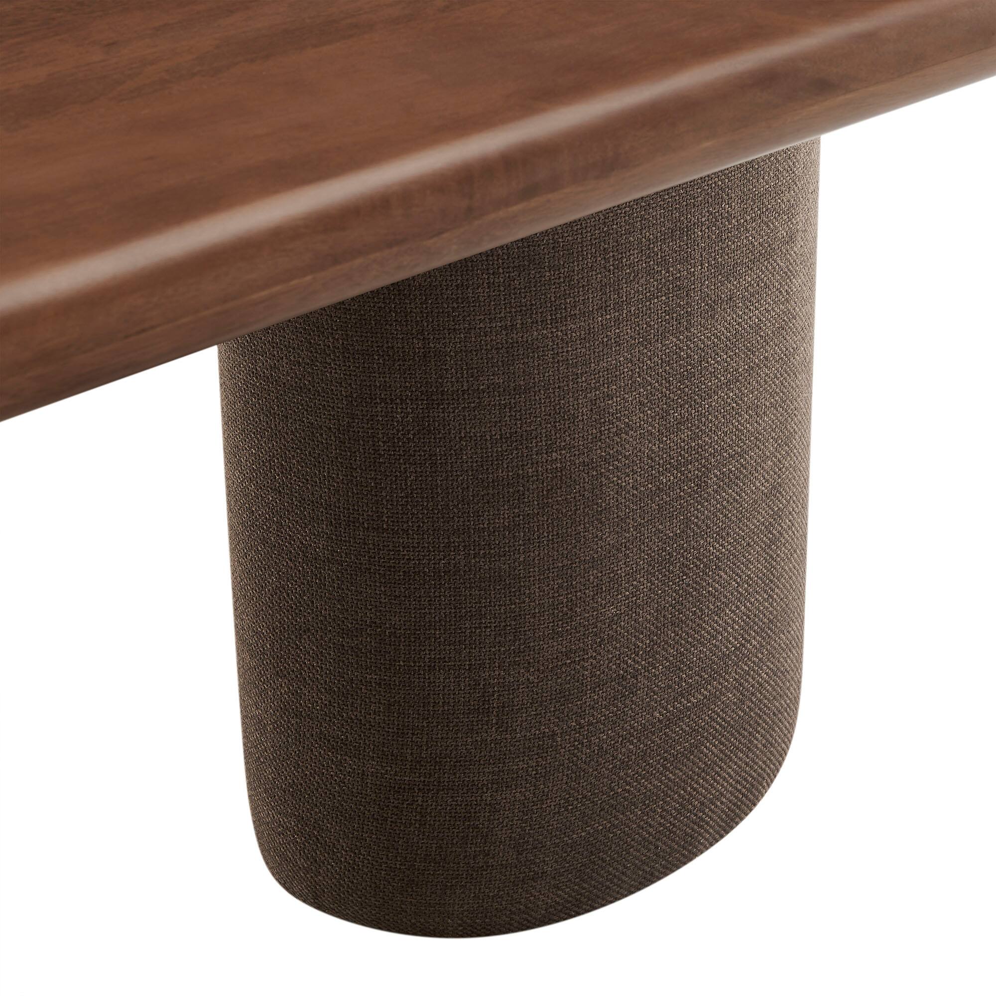 Alt View 3. Modway - Enric 84 Inch Mango Wood Oval Dining Table by Modway - Walnut.